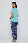 Zivame Farm Lore Knit Cotton Pyjama Set - Set Sail — thumbnail 3